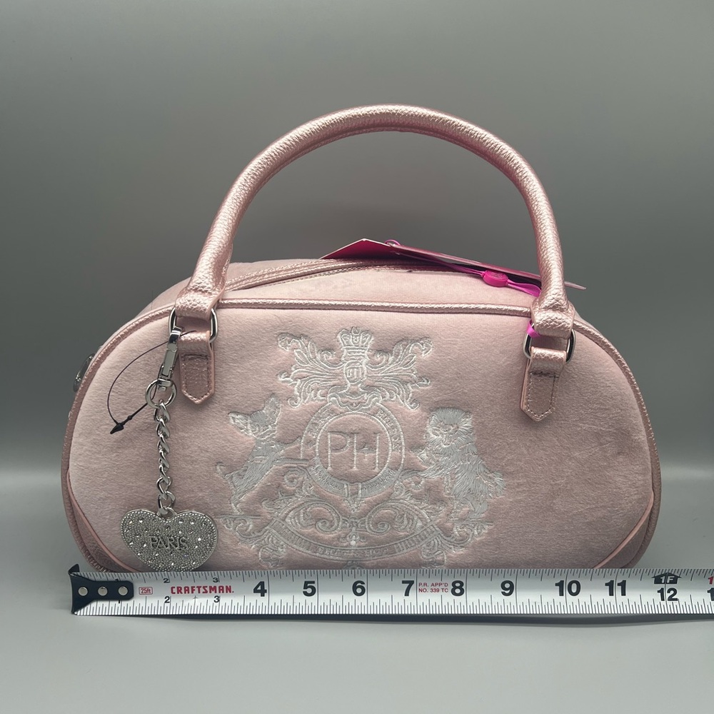 Paris Hilton crest bowler bag purse - Picture 7 of 12